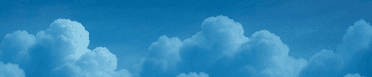 An image of blue clouds